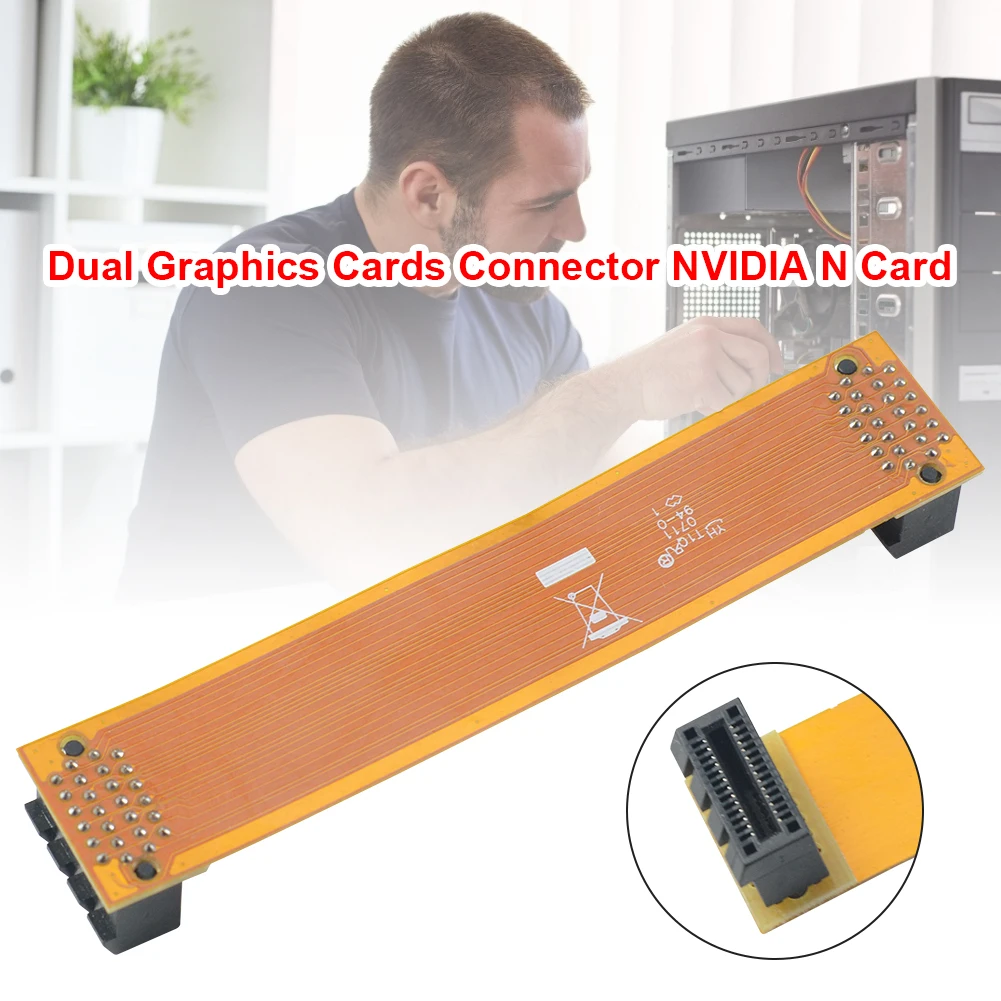 NVIDIA N Card Двойна видеокарта за SLI Bridge Конектор за видео карти Crossfire Wire2