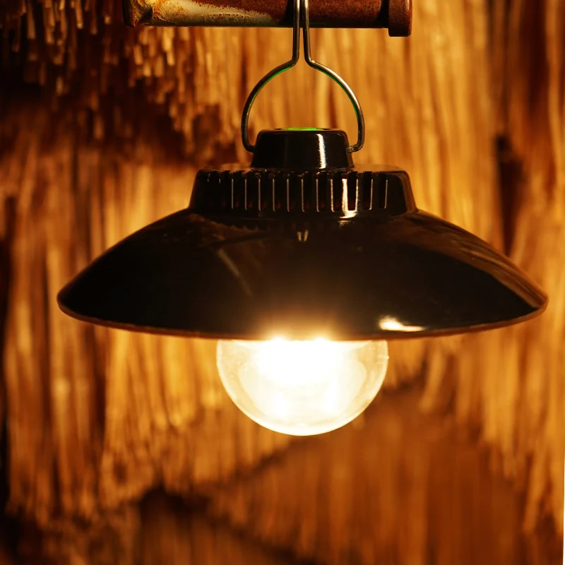 Ретро led работна лампа Type-C, Акумулаторна полилей, крушка за нощния пазар, Мобилна спасителна лампа за къмпинг на открито, спиране на тока0