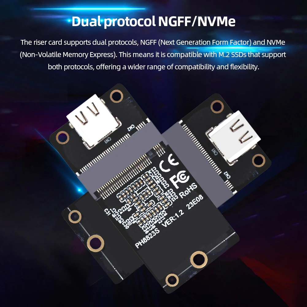 M. 2 NVMe NGFF SSD Адаптер Конвертор USB 3,1 Type C JMS581 Карта Адаптер твърдотелно устройство за M2 SSD 2230/2242/2260/22805