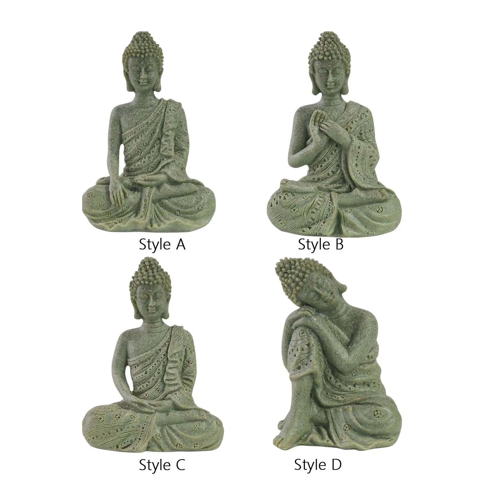 Тайланд Статуя на Буда Скулптура за вашия Работен Плот на Открито0