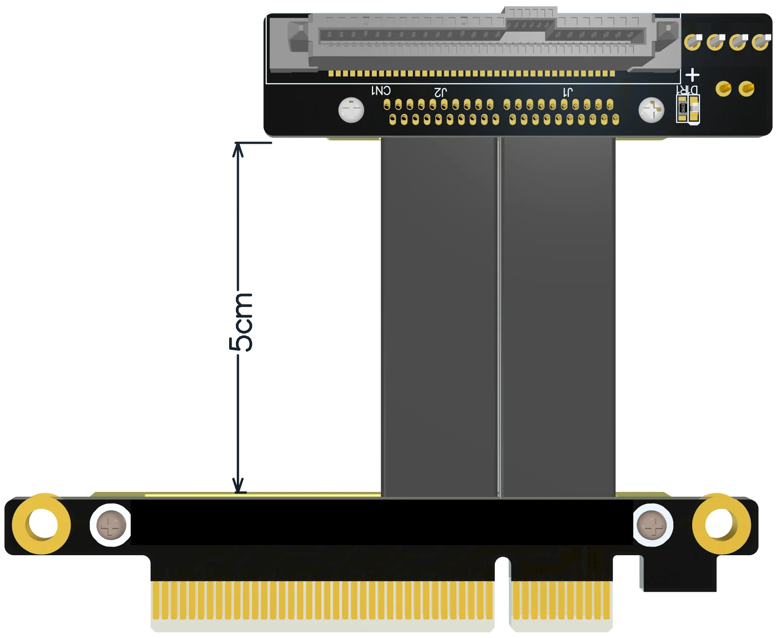 Карта на PCI Express X8 за M. 2 WiFi M. 2 NVMe U. 2 SSD СФФ-8639 mPCIe Графичен удължител GPU Кабел Странично 8x Адаптер-разклонител на дънната платка3