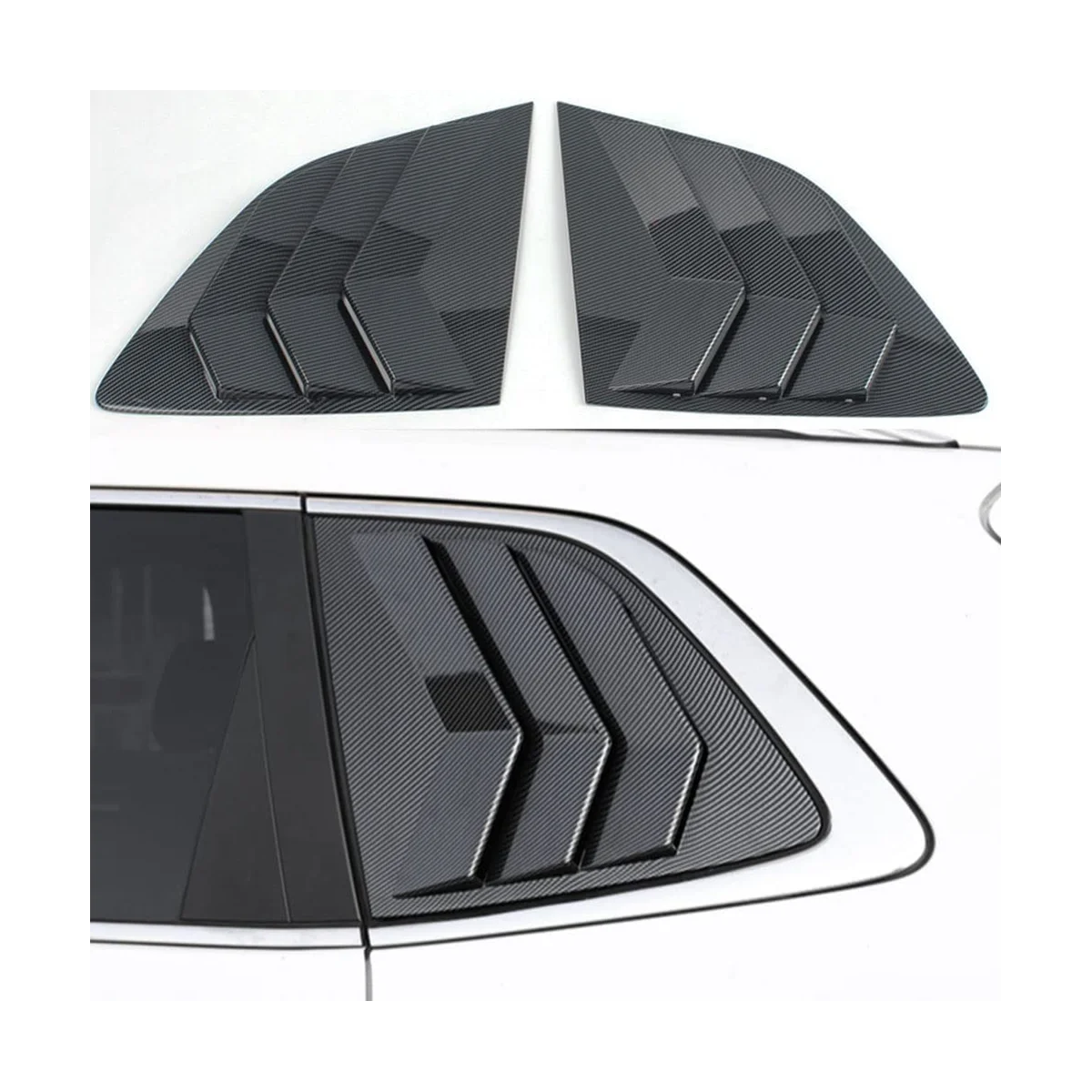 За Honda CRV 2023, Щори на страничните прозорци, хастар за прозорец, аксесоари за украса (carbon)1