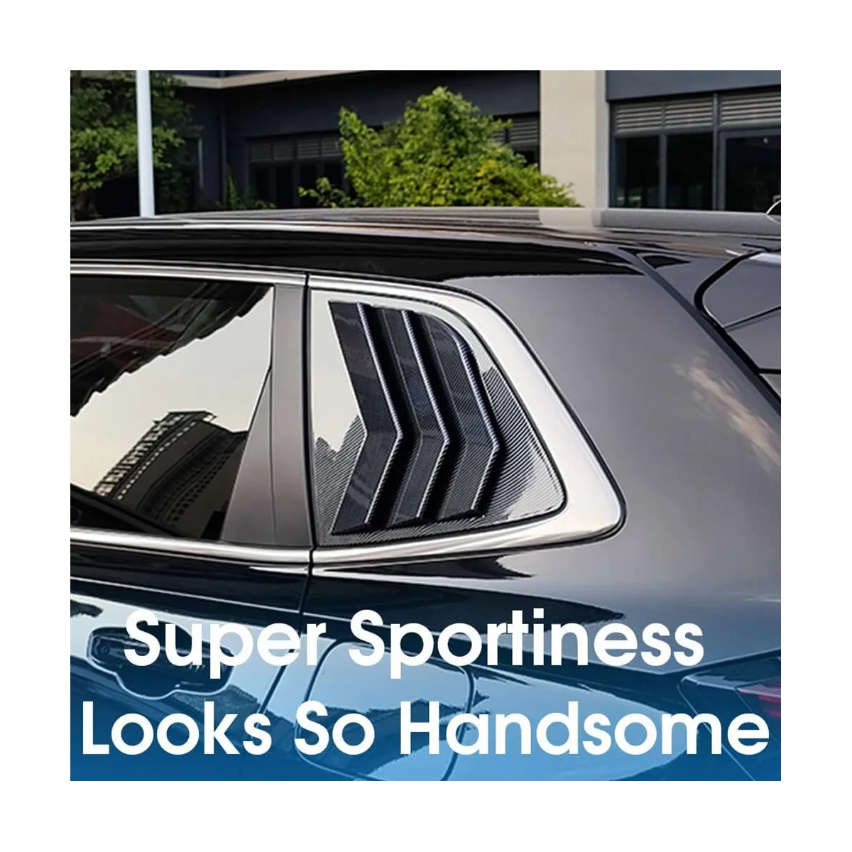 За Honda CRV 2023, Щори на страничните прозорци, хастар за прозорец, аксесоари за украса (carbon)2