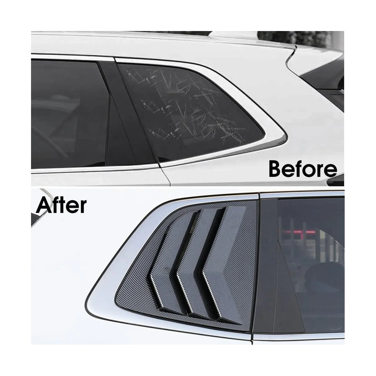 За Honda CRV 2023, Щори на страничните прозорци, хастар за прозорец, аксесоари за украса (carbon)3