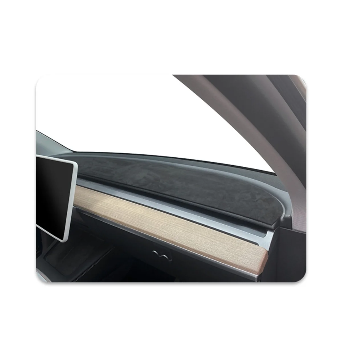 Подложка за арматурното табло на автомобила за Tesla, Модел 3 Y 2017-2023 Подложка за арматурното табло козирка Нескользящая пылезащитная защитно покритие Аксесоари2