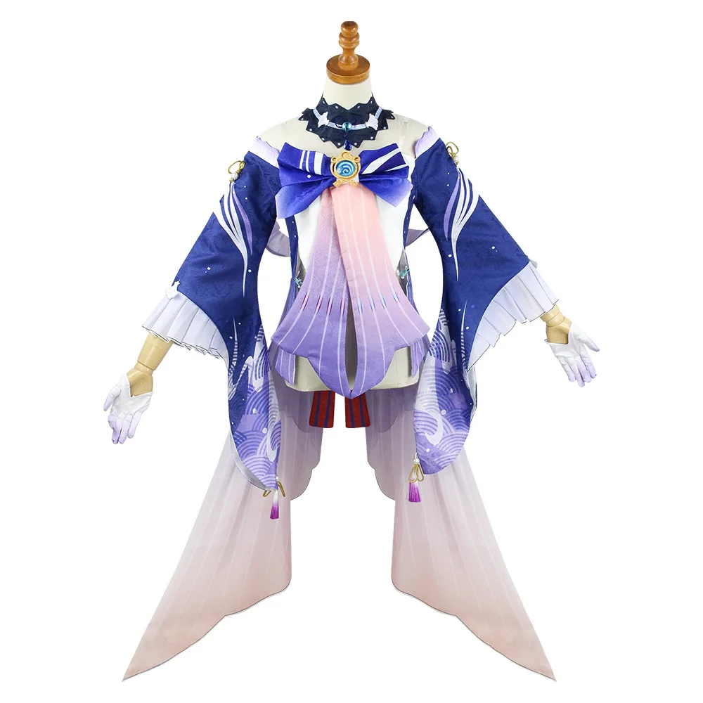 Цветен Cosplayer Genshin Impact Costume Сангономия Кокоми Cosplay Костюм Аниме Облекло За Хелоуин Одевалка Дамски Униформи2