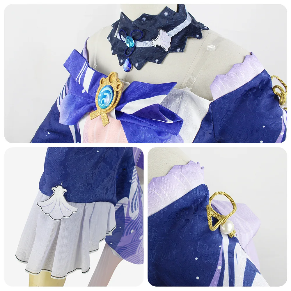 Цветен Cosplayer Genshin Impact Costume Сангономия Кокоми Cosplay Костюм Аниме Облекло За Хелоуин Одевалка Дамски Униформи3