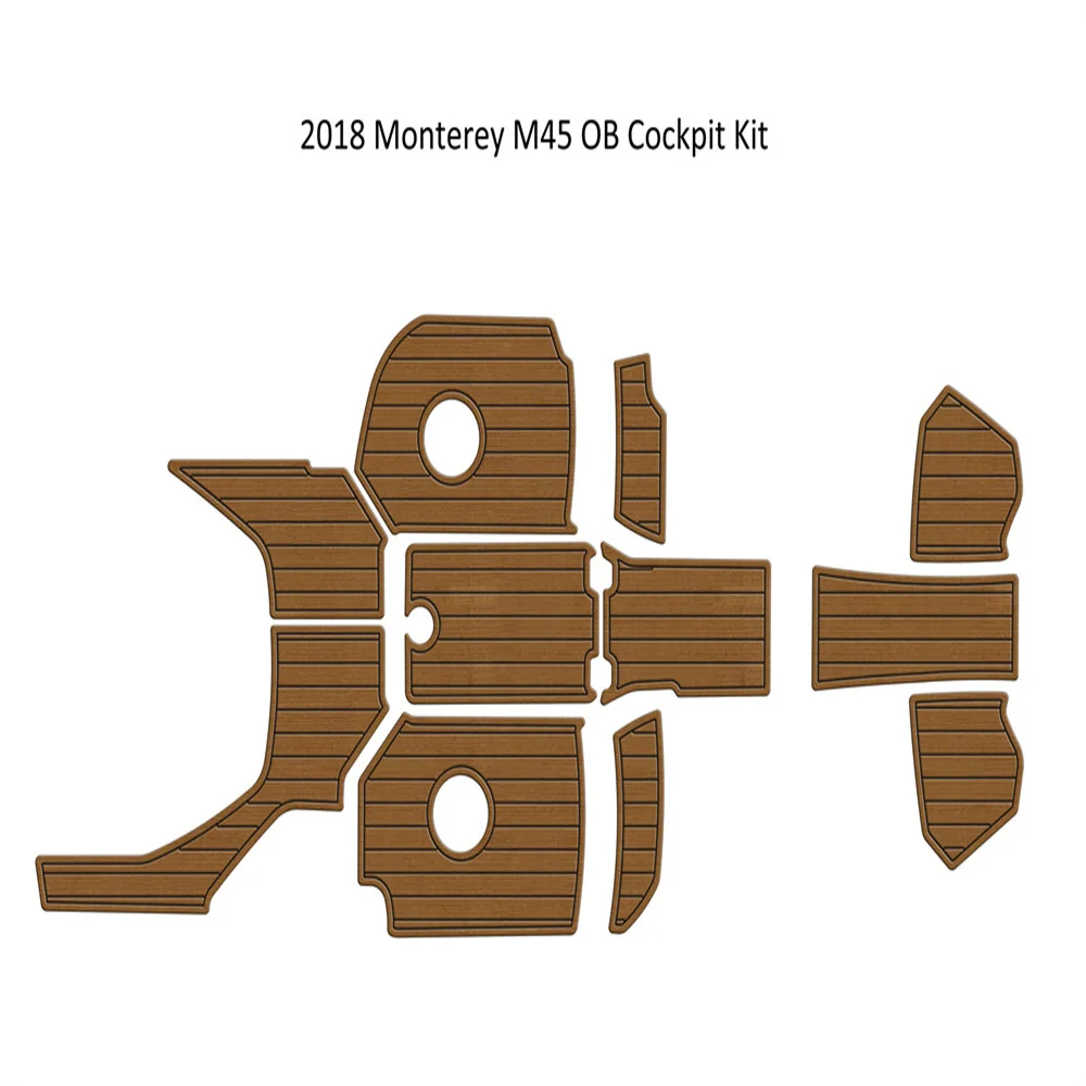 2018 Monterey M45 OB Кокпит Подложка За Лодки EVA Пяна Изкуствен Лик Палубни Подложка За Пода Подови Основа Самоклеящийся Стил SeaDek Gatorstep0