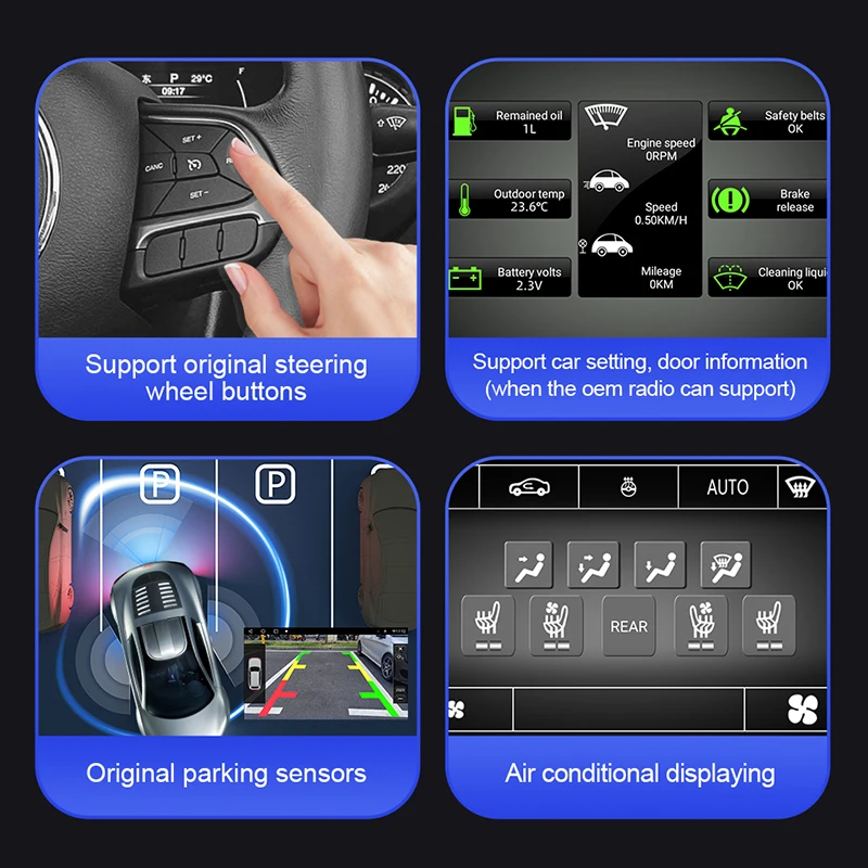 13,1 инча Android За Toyota RAV4 XA40 2012-2018 Авто Радио DVD Мултимедиен Плейър GPS Навигация 2 Din Екран на устройството Carplay3