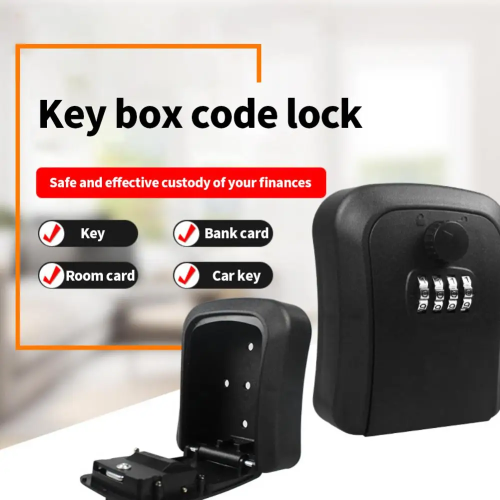 Кутия за съхранение на ключове за сигурност, лесна за употреба, надеждна система за заключване за ключове, кутия за съхранение на ключове, устойчива на атмосферни влияния, Здрав модерна технология на открито4