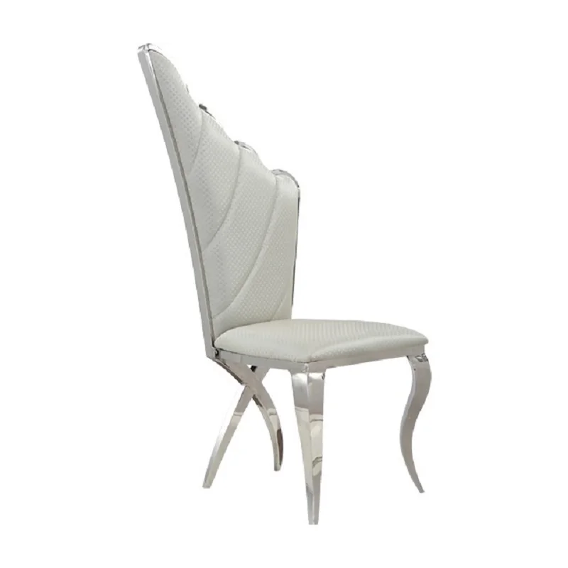 Лесни и модерни трапезни столове в стил постмодерното минималистичен от неръждаема стомана за ресторант creative wing0