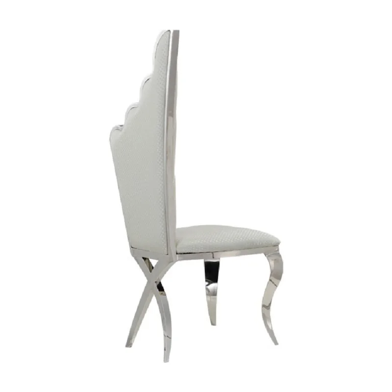 Лесни и модерни трапезни столове в стил постмодерното минималистичен от неръждаема стомана за ресторант creative wing1