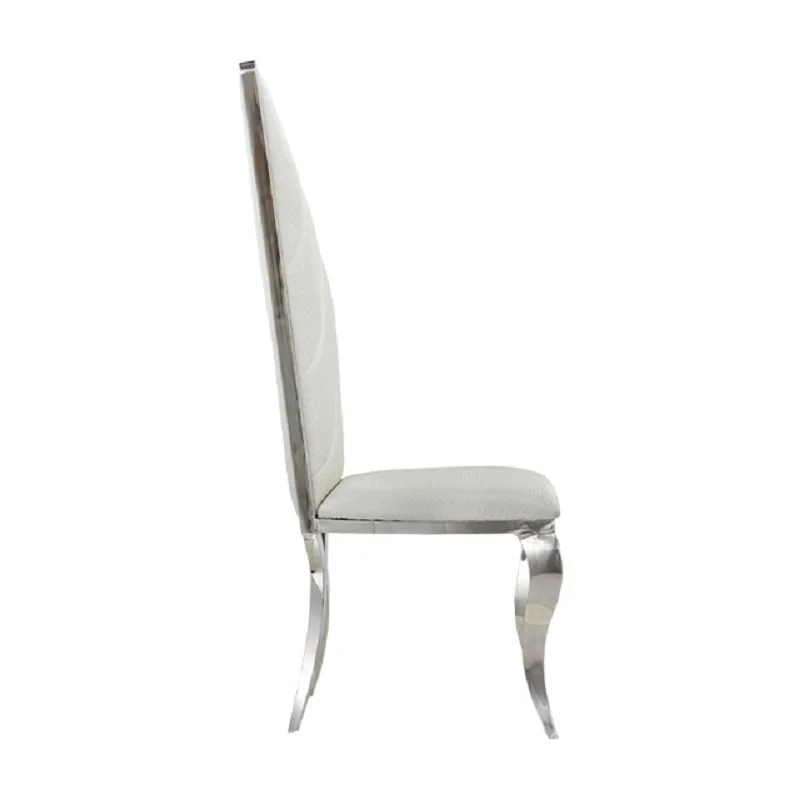 Лесни и модерни трапезни столове в стил постмодерното минималистичен от неръждаема стомана за ресторант creative wing3
