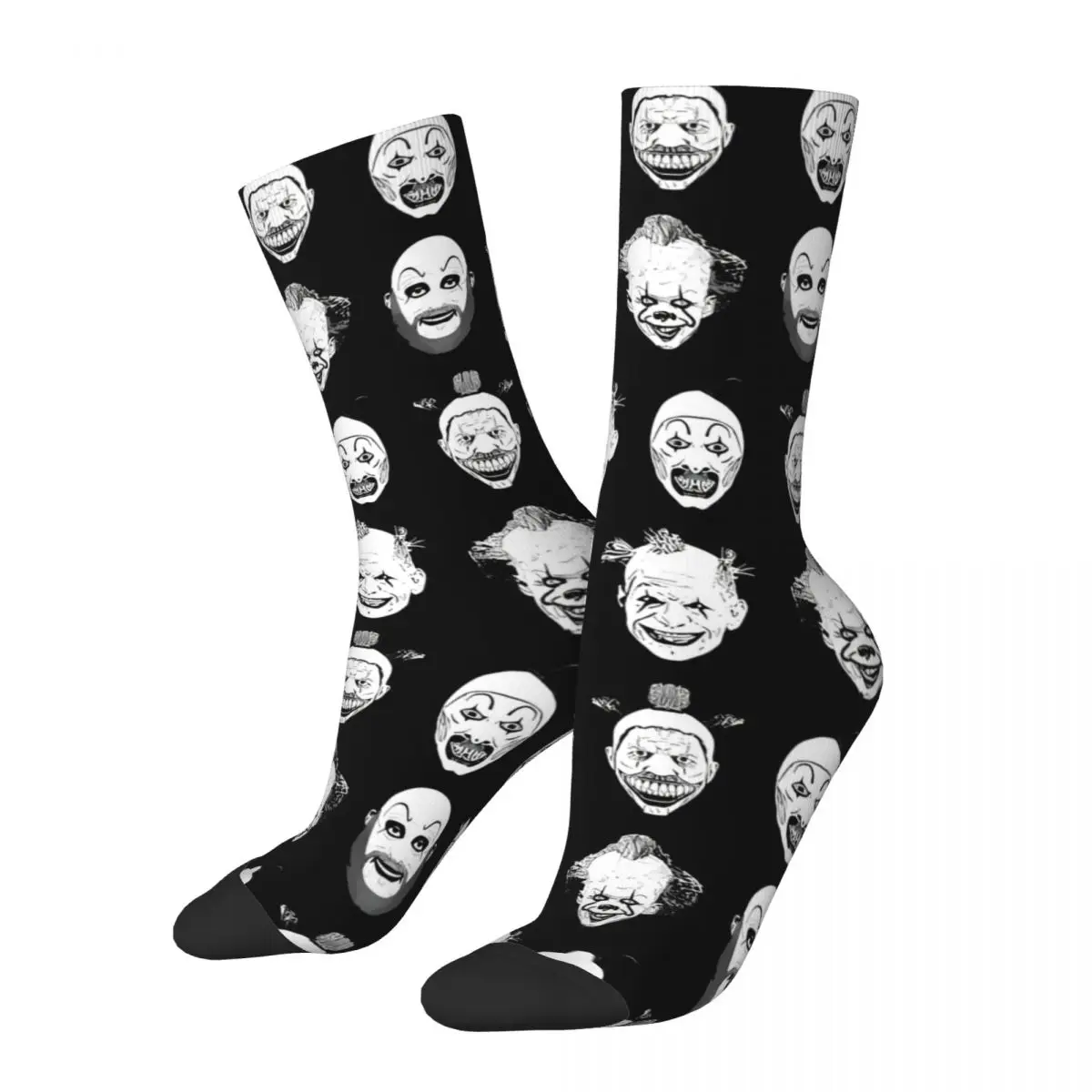 Реколта Паясничающие мъжки чорапи Ужасяващи Филми на ужасите Унисекс Новост С принтом Crazy Crew Чорап Подарък0