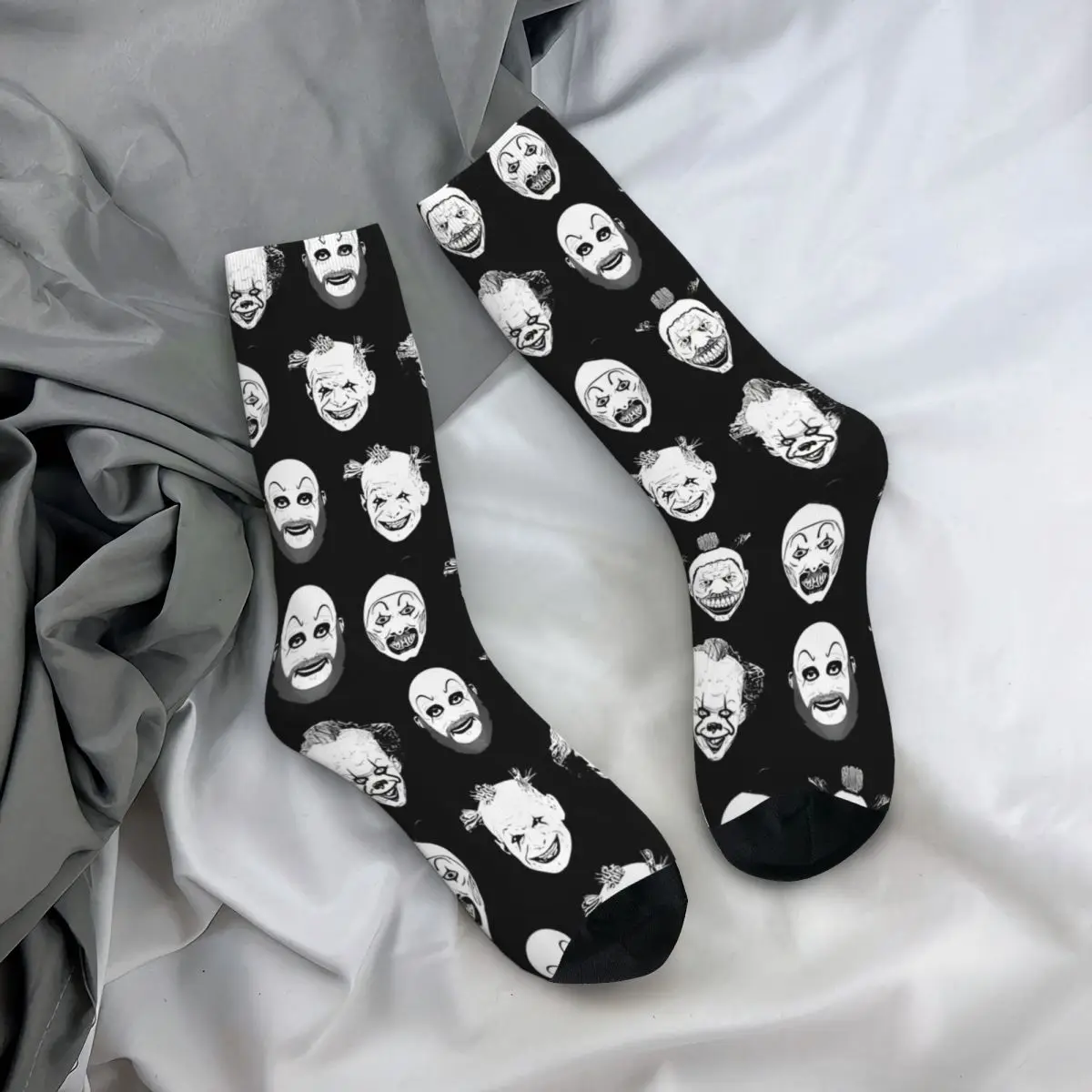 Реколта Паясничающие мъжки чорапи Ужасяващи Филми на ужасите Унисекс Новост С принтом Crazy Crew Чорап Подарък3