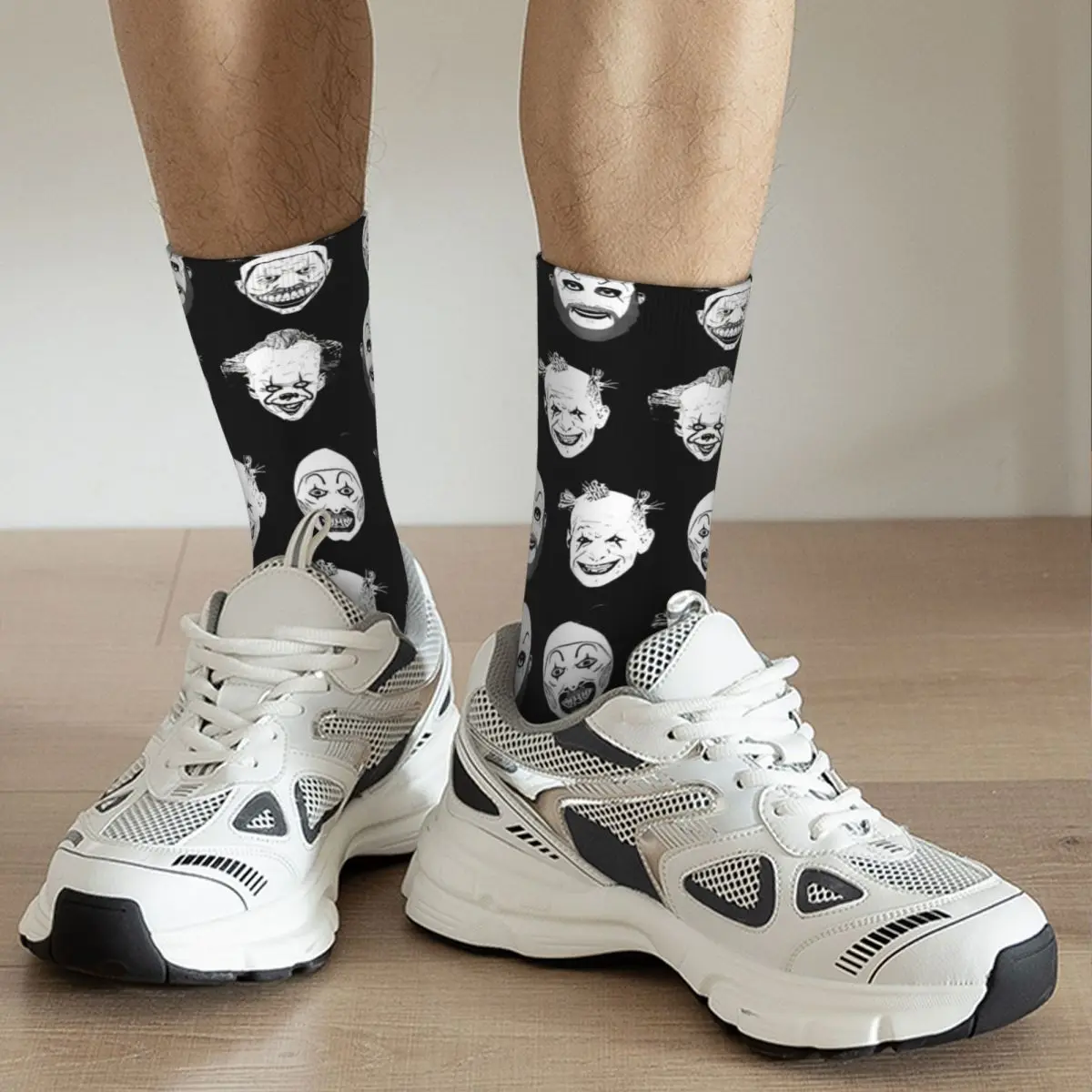 Реколта Паясничающие мъжки чорапи Ужасяващи Филми на ужасите Унисекс Новост С принтом Crazy Crew Чорап Подарък4