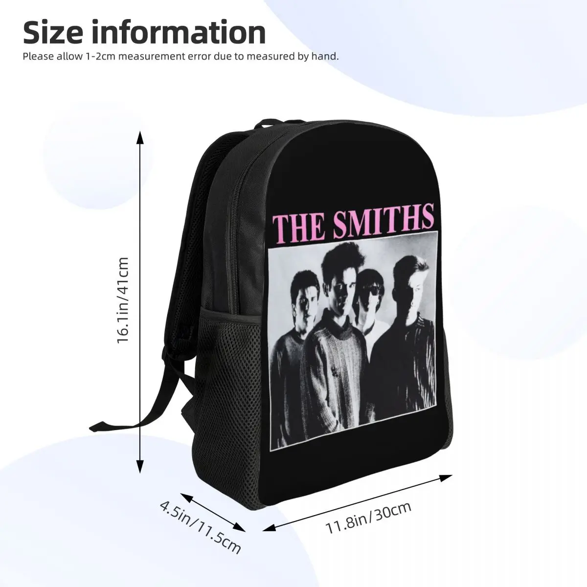 Раници The Smiths в стил алтернативен поп-рок, за момичета, момчета, ученически пътни чанти за колеж, Дамски мъжки чанта за лаптоп с диагонал 15 инча3