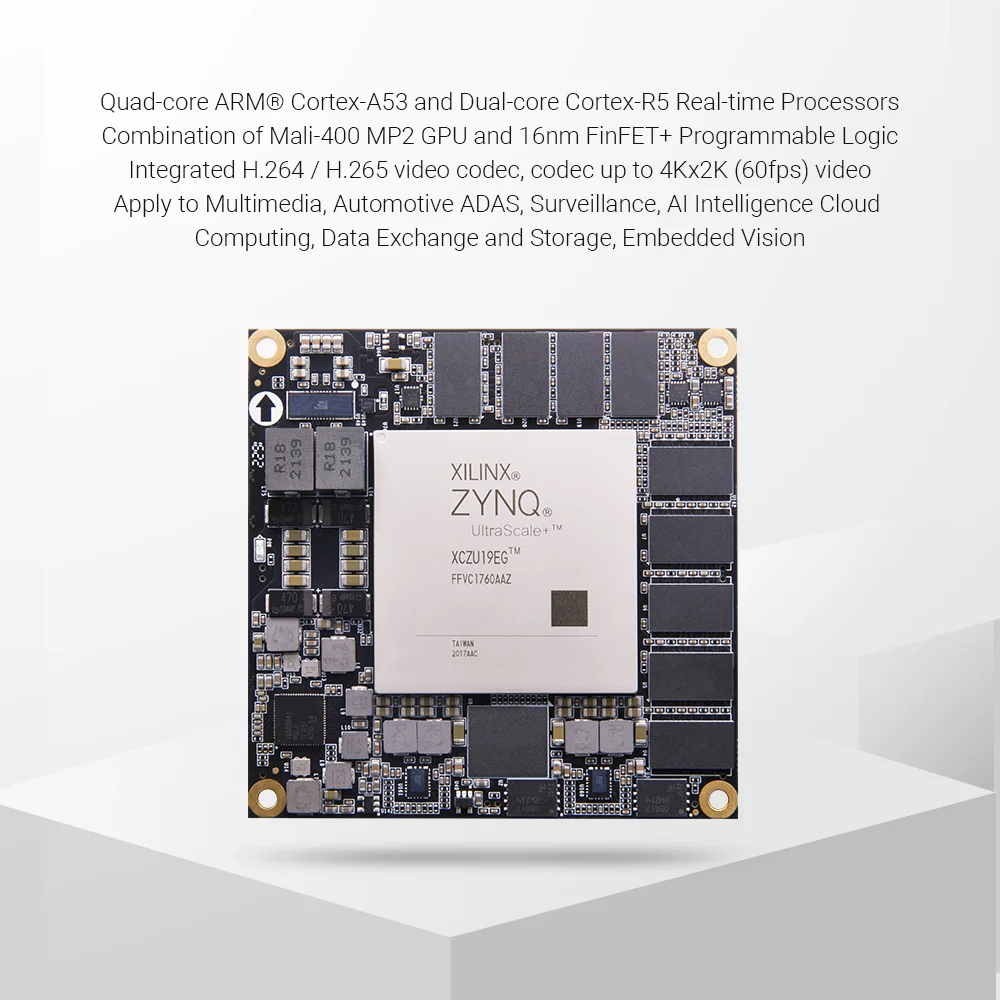 ТАКСА Alinx Xilinx Zynq UltraScale + MPSoC ОСНОВНАТА ACU19EG XCZU19EG5