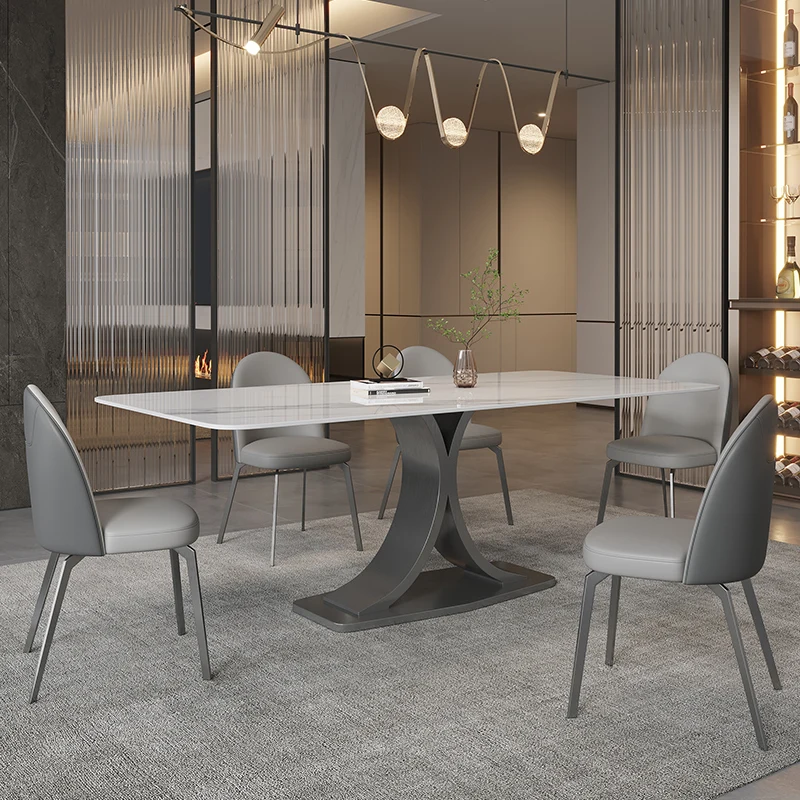 Италиански минималистичен стол за хранене, модерен минималистичен стол с облегалка, Луксозна кожа art стол за домашно ресторанта Nordic2