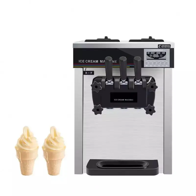 Оборудване за производство на Сладолед MK-618CTBChina, Оборудване за производство на Сладолед с 3 Вкусове, Мека самоохлаждающаяся Машина За Производство на Сладолед CFR МОРЕ2