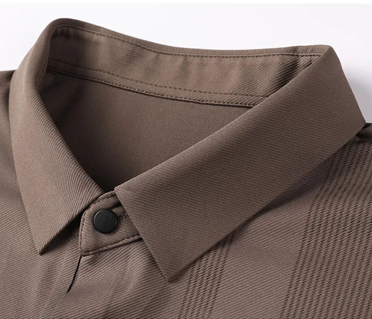 Мъжки есенно-зимни бизнес ежедневни ризи с къси ръкави в клетка с дълъг ръкав, висококачествени прости мъжки тениски 3XL3