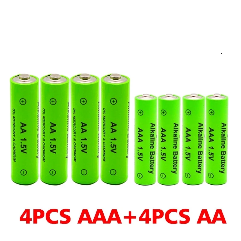 AA + ААА Акумулаторна батерия AA 1,5 V 5800mAh/1,5 V AAA 4000 mah Алкална Батерия Фенерче детски Играчки, Часовници MP3-Плейър Подмяна на Ni-Mh Батерия1