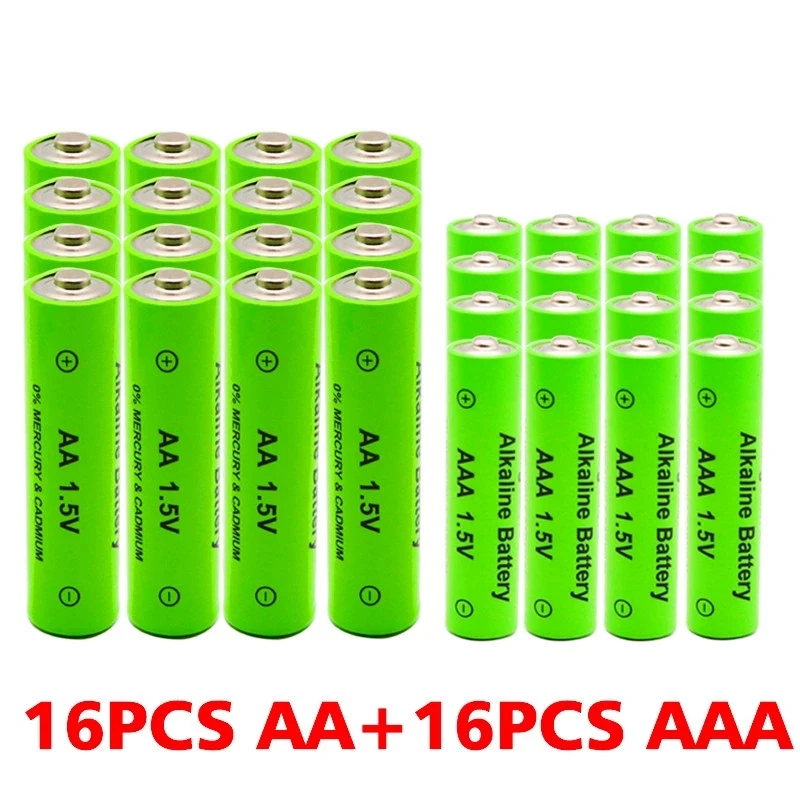 AA + ААА Акумулаторна батерия AA 1,5 V 5800mAh/1,5 V AAA 4000 mah Алкална Батерия Фенерче детски Играчки, Часовници MP3-Плейър Подмяна на Ni-Mh Батерия2