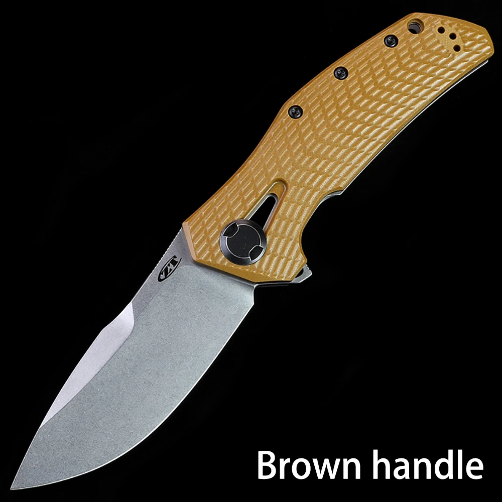 Сгъваем нож Green Thorn 0308 от стомана D2, нож от титанова сплав + дръжка G10, нож за самозащита на открито За мъже5