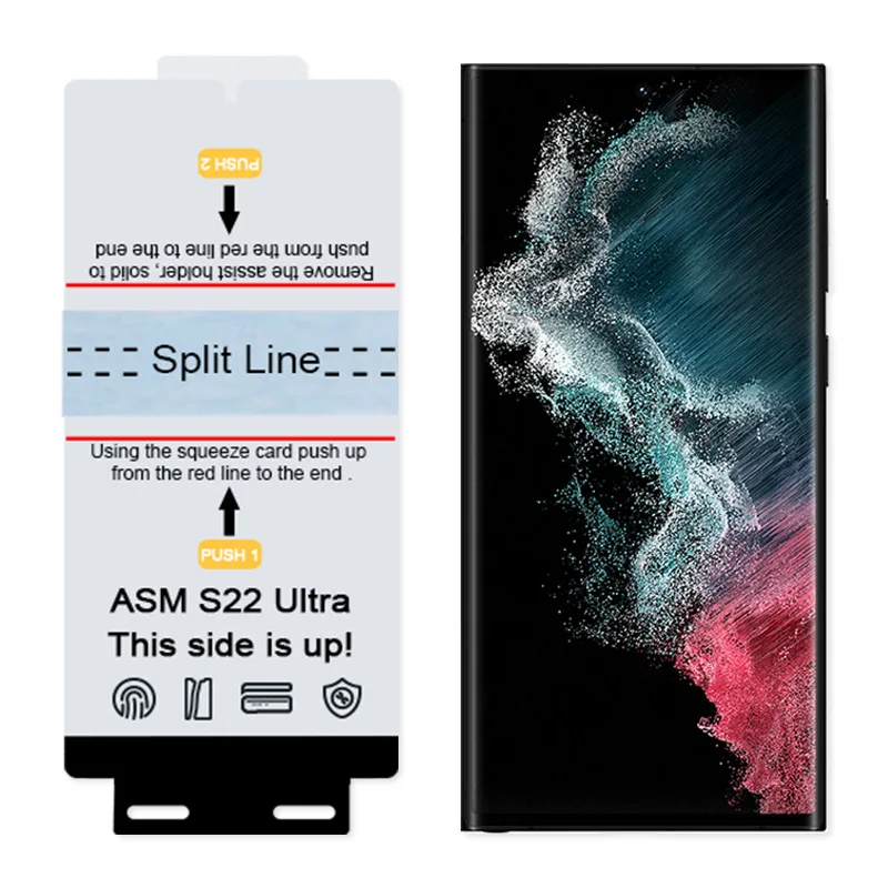500 бр. Гидрогелевая филм, 3D Извити Защитно фолио за Samsung Galaxy S23 Ultra S22 Plus S21 S201