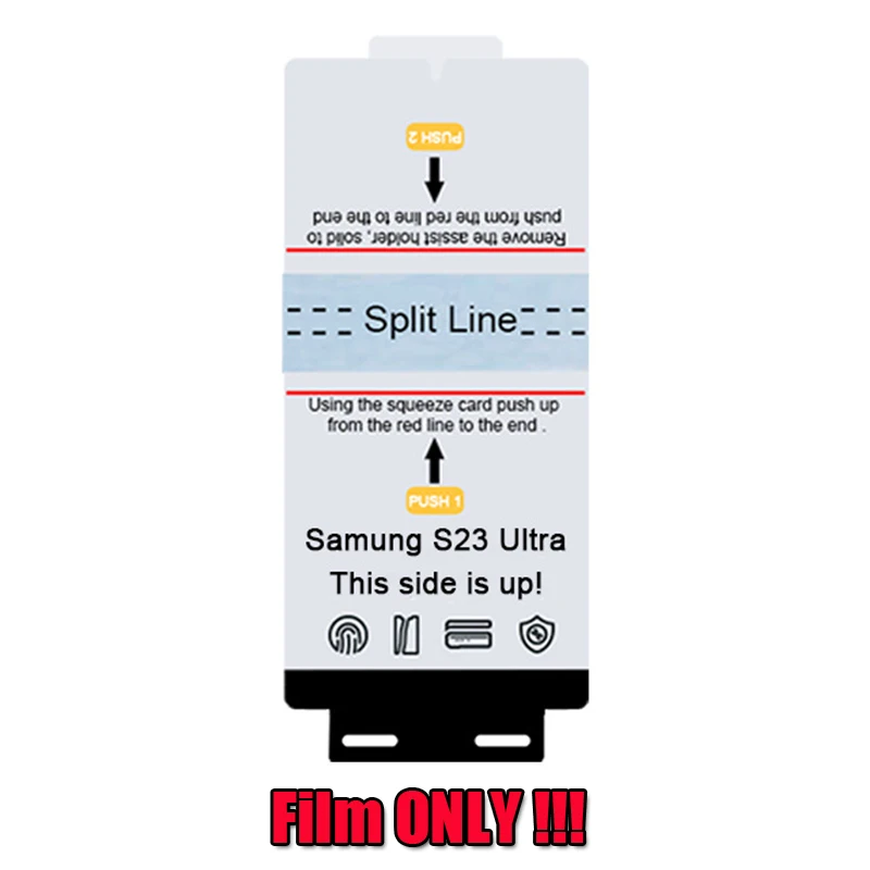 500 бр. Гидрогелевая филм, 3D Извити Защитно фолио за Samsung Galaxy S23 Ultra S22 Plus S21 S202