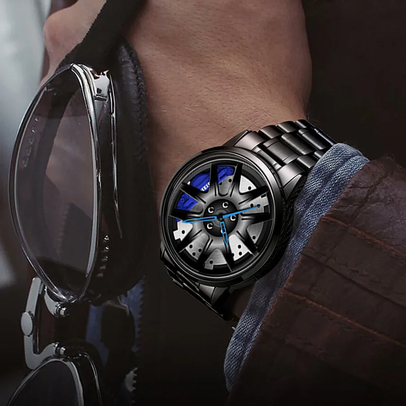 2023 Нови Автоматични немеханические часовници, Мъжки кварцови часовници на волана на колата, Корейски студентски часовници, Бизнес часовници, Мъжки часовници2