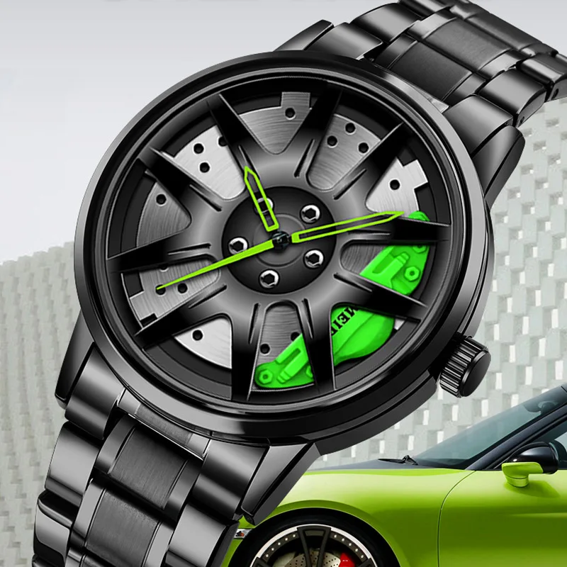 2023 Нови Автоматични немеханические часовници, Мъжки кварцови часовници на волана на колата, Корейски студентски часовници, Бизнес часовници, Мъжки часовници5