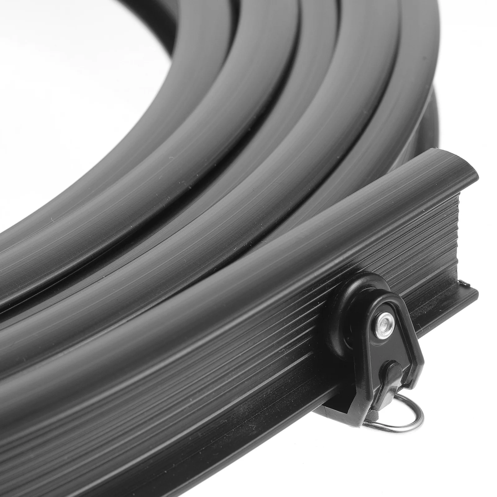 Корниз за Пердета Планина на Рамената Таван Завеси Код за начална Инсталация на Релсите Външни PVC Пътеки Плъзгащи Черен Костюм3