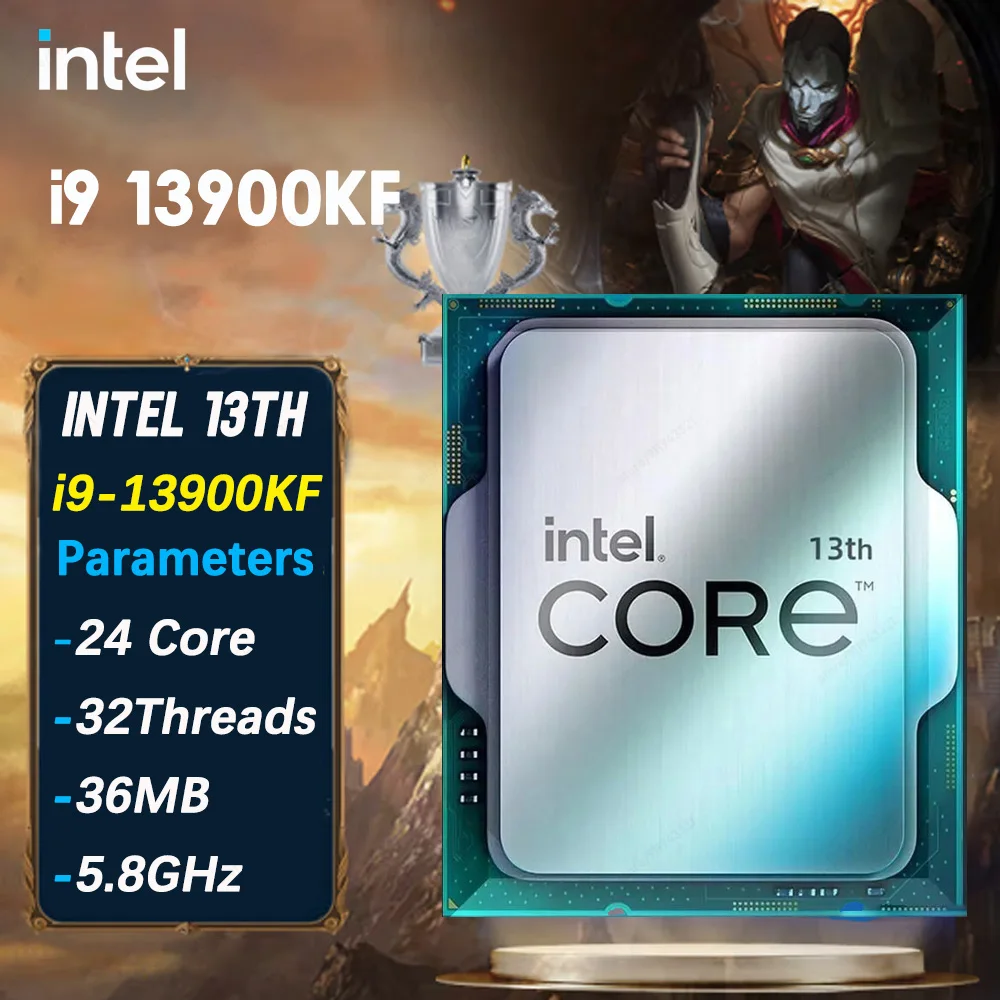 Процесор Intel Core i9 13900KF ASUS ROG STRIX Z790-A GAMING WIFI DDR5 PCI-E 5.0 M. 2 дънна Платка Kingston 6000 Mhz 32 GB RGB RAM Kit3