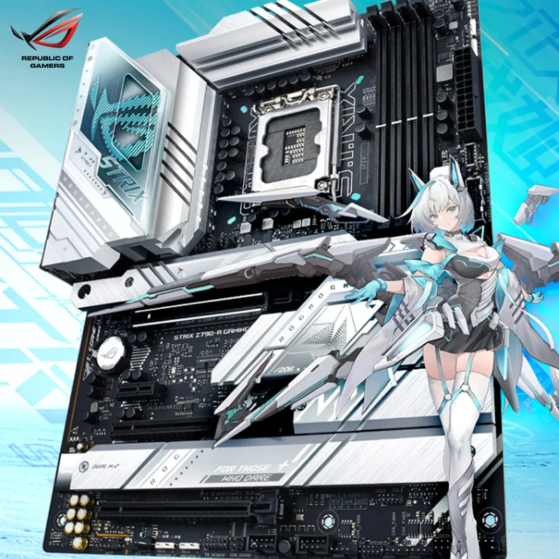 Процесор Intel Core i9 13900KF ASUS ROG STRIX Z790-A GAMING WIFI DDR5 PCI-E 5.0 M. 2 дънна Платка Kingston 6000 Mhz 32 GB RGB RAM Kit5