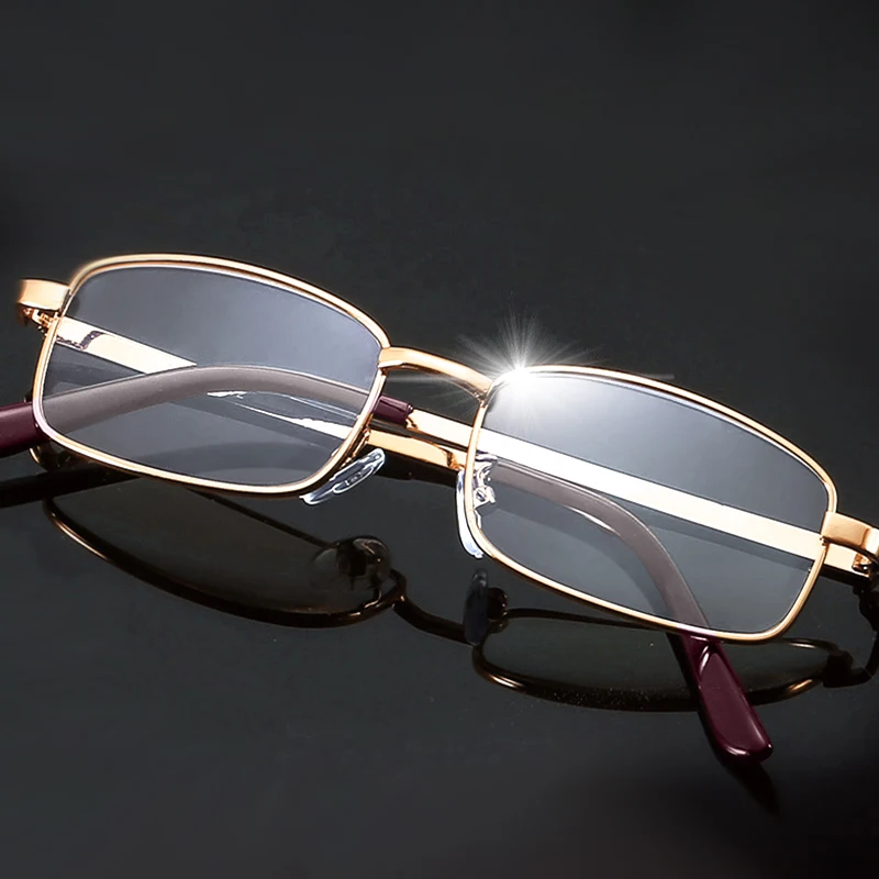 Очила за четене в метална рамка, реколта очила за старческо рецепта, ультралегкие унисекс очила с анти-синя светлина, очила4