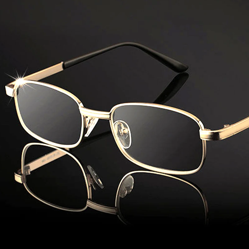 Очила за четене в метална рамка, реколта очила за старческо рецепта, ультралегкие унисекс очила с анти-синя светлина, очила5