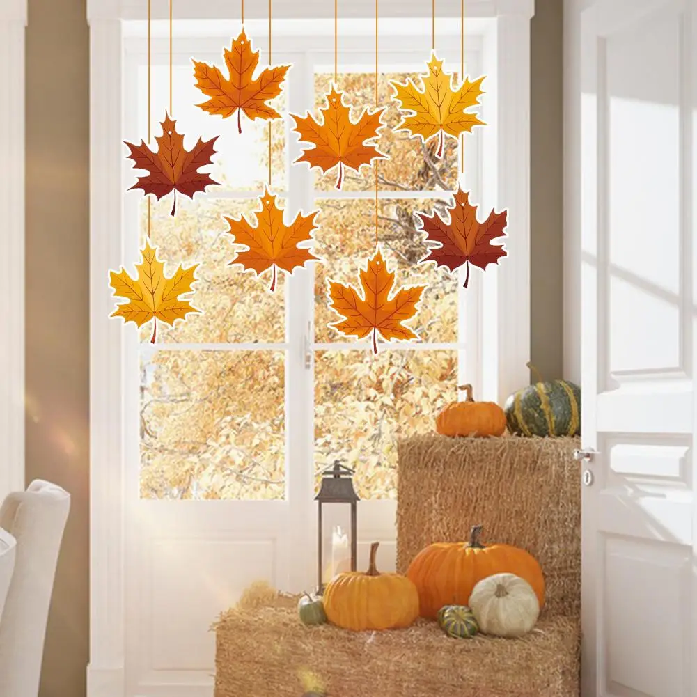 Пластмасова украса под формата на кленов лист, атрактивни есенни висулки във формата на кленов лист, Ден на благодарността, Ден на раждане, за декорация, за създаване на5