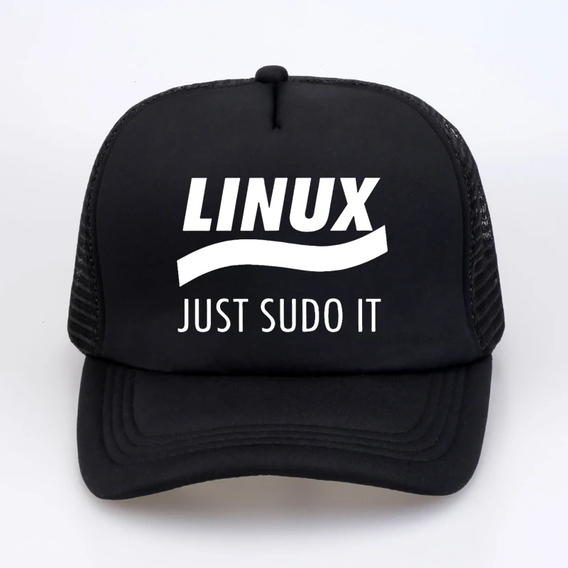 Linux Just Sudo It Кали Linux Root Programmer, Программирующий Компютърен код, Мъжка бейзболна шапка в стил пънк, Окото Дишаща шапка на шофьор на камион0