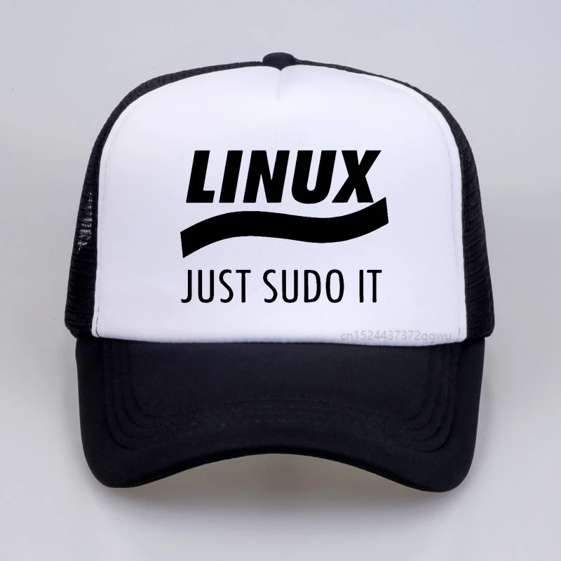 Linux Just Sudo It Кали Linux Root Programmer, Программирующий Компютърен код, Мъжка бейзболна шапка в стил пънк, Окото Дишаща шапка на шофьор на камион3