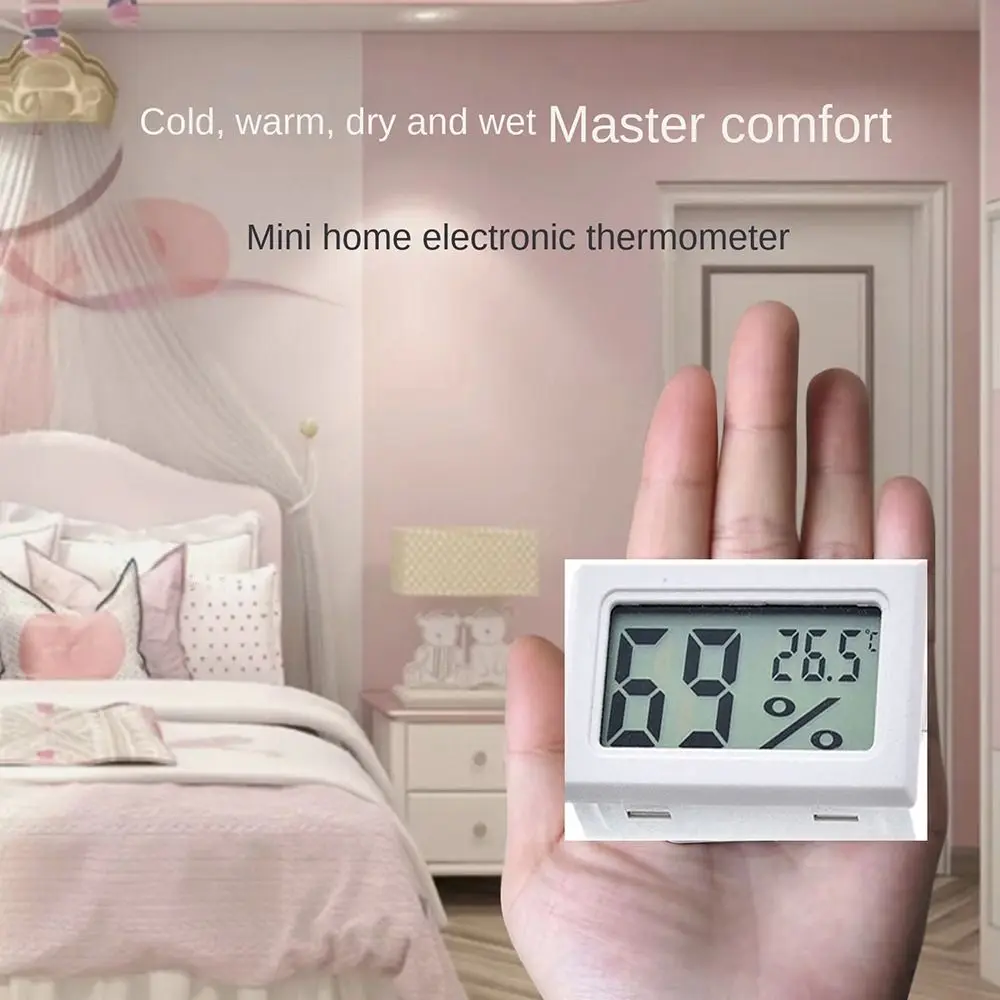 Сензор LCD Цифров Влага Бял Датчик за Температура Мини-Влагомер Кухня|Кухненски прибори|Къща|Офис|, Баня1