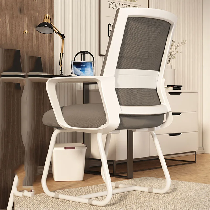 Минималистичное дизайнерски стол Сив на цвят Relax, Скандинавски сетчатое стол Постъпващ, Модерно Кресло за четене Poltrona Para Sala De Estrar, офис мебели4