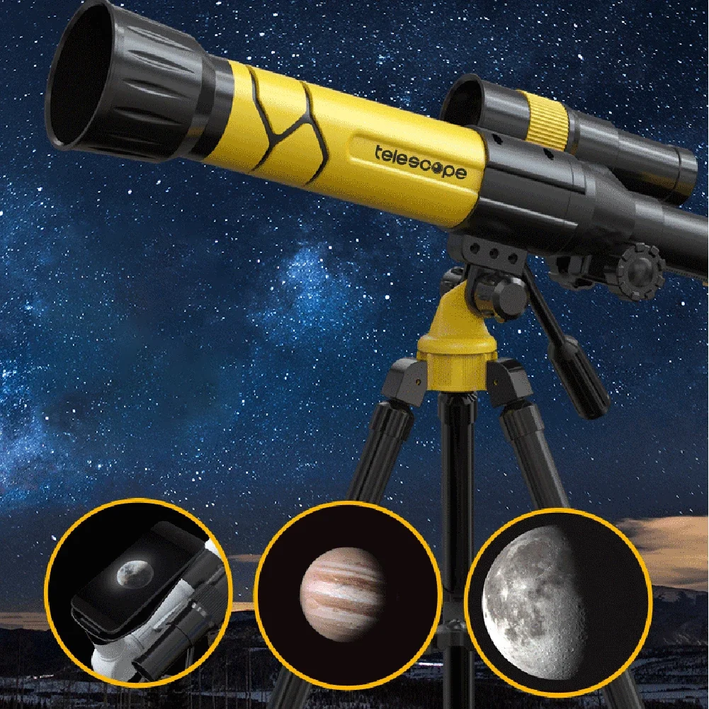 20x/30x/40x Астрономически Телескоп Открит Монокуляр Астрономически Телескоп за Деца Със Статив Космически Небесен Походный Телескоп2