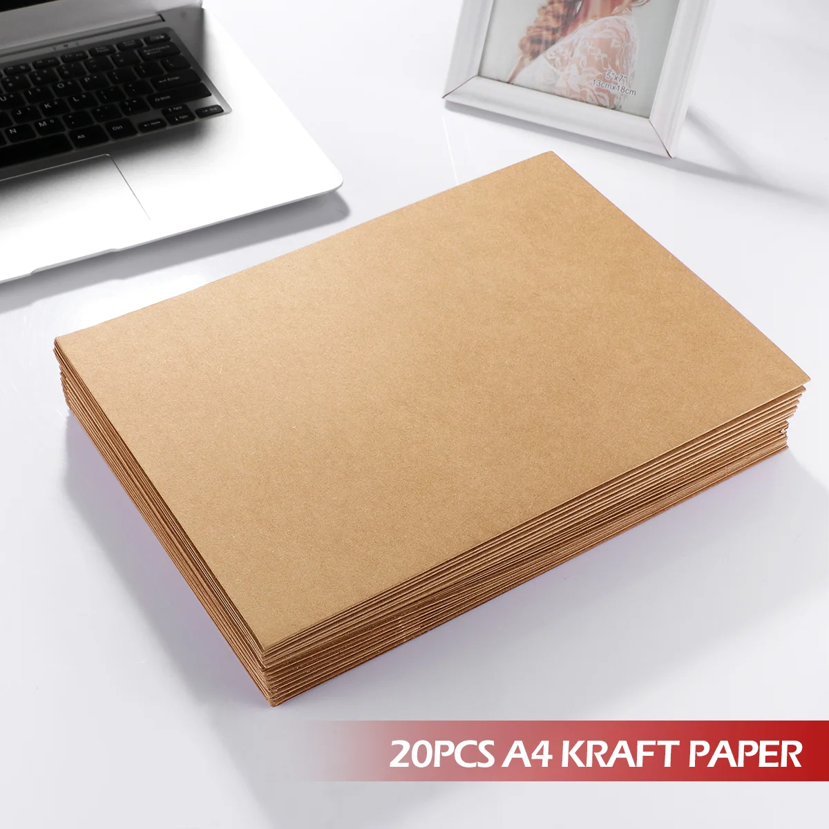Папка за файлове Kraft 20pcs, държач за кафява хартия с формат А4 с джоб Папка за презентации, проектът Файл, Папка за документи за училището офис-2