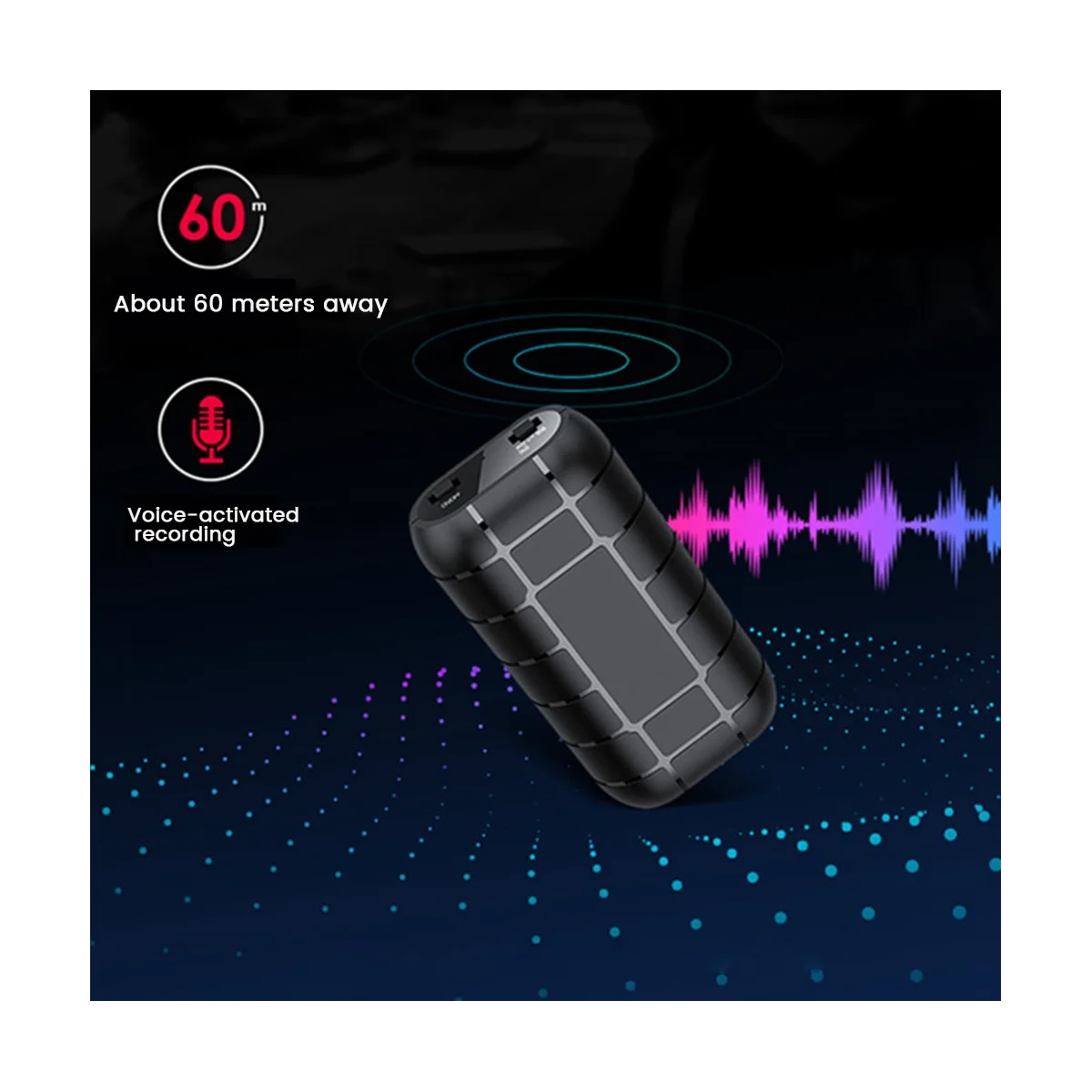 Цифров диктофон 500 часа запис на глас аудио звукова активиране на мини цифров професионален флаш памет4