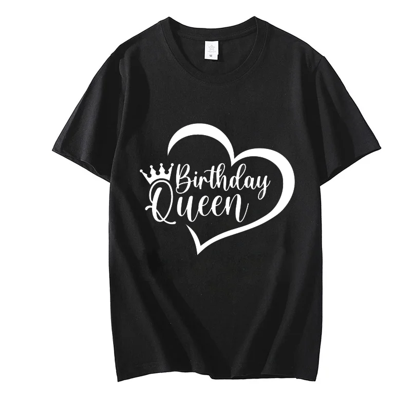 Дамски Тениски с надпис Birthday Queen, забавна тениска, модни блузи за именинниц, тениски с надпис Birthday Squad, бяла риза, отгоре с надпис Birthday Behavior1