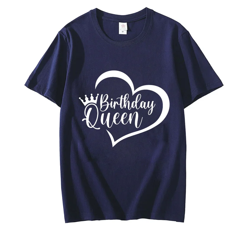 Дамски Тениски с надпис Birthday Queen, забавна тениска, модни блузи за именинниц, тениски с надпис Birthday Squad, бяла риза, отгоре с надпис Birthday Behavior4