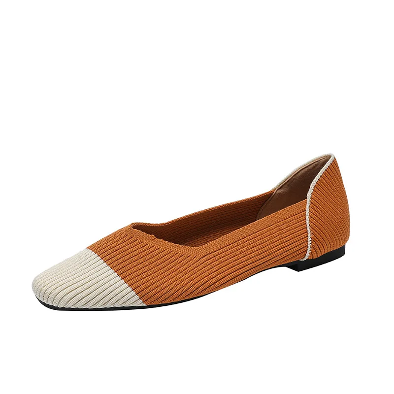 Дамски обувки смесени цветове, Дишащи дамски Лоферы на равна подметка, Ежедневни обувки, без закопчалка, 2023, Износоустойчиви Плитки Zapatos Para Mujeres5