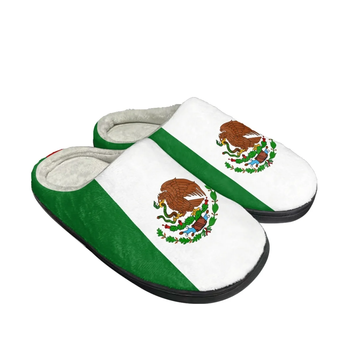 Есенно-зимни Мъжки домашни Памучни чехли с принтом хартата на Мексико, домашни топли нескользящие чехли, Zapatos Mujer, чифт женски домашни обувки1