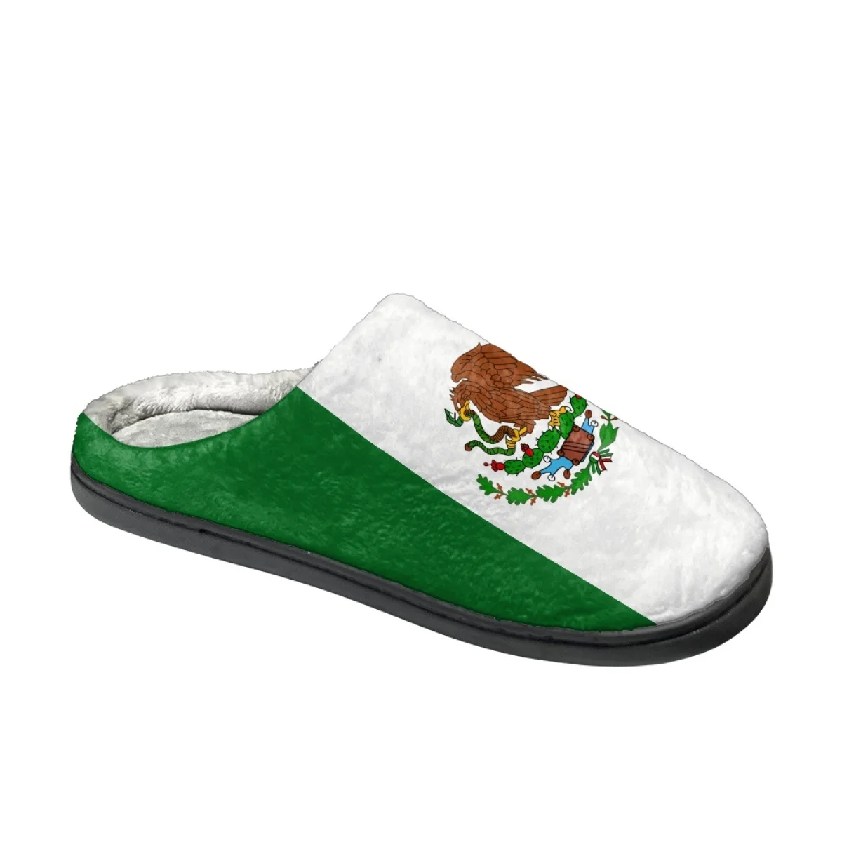 Есенно-зимни Мъжки домашни Памучни чехли с принтом хартата на Мексико, домашни топли нескользящие чехли, Zapatos Mujer, чифт женски домашни обувки3